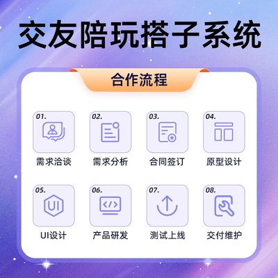 同城搭子APP小程序线上预约组局活动交友陪玩公众号H5系统开发